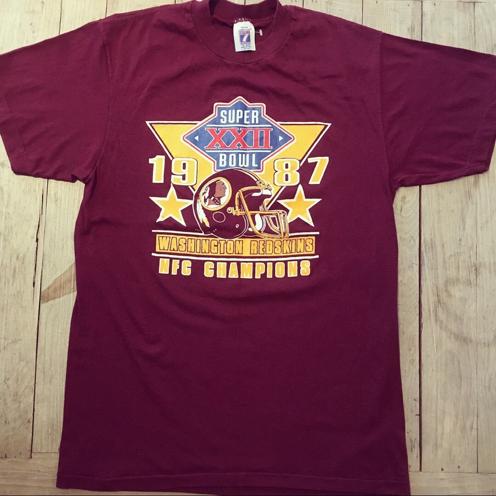 1987 Washington Redskins Super Bowl XXII T-Shirt - Picture 3 of 6